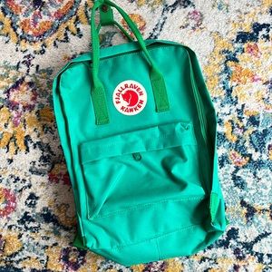 Fjallraven Backpack - teal/green color